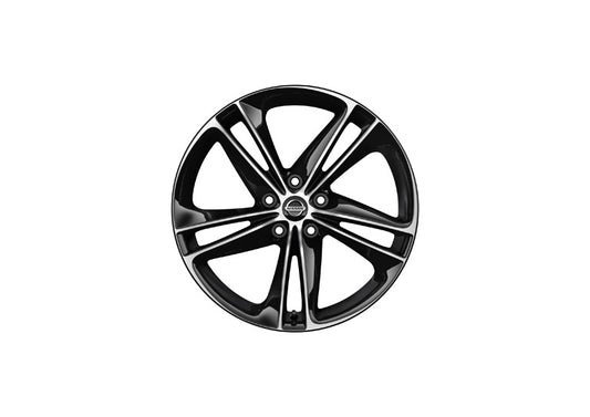 19" Bi-Colored Ibiscus Wheel - Black and White