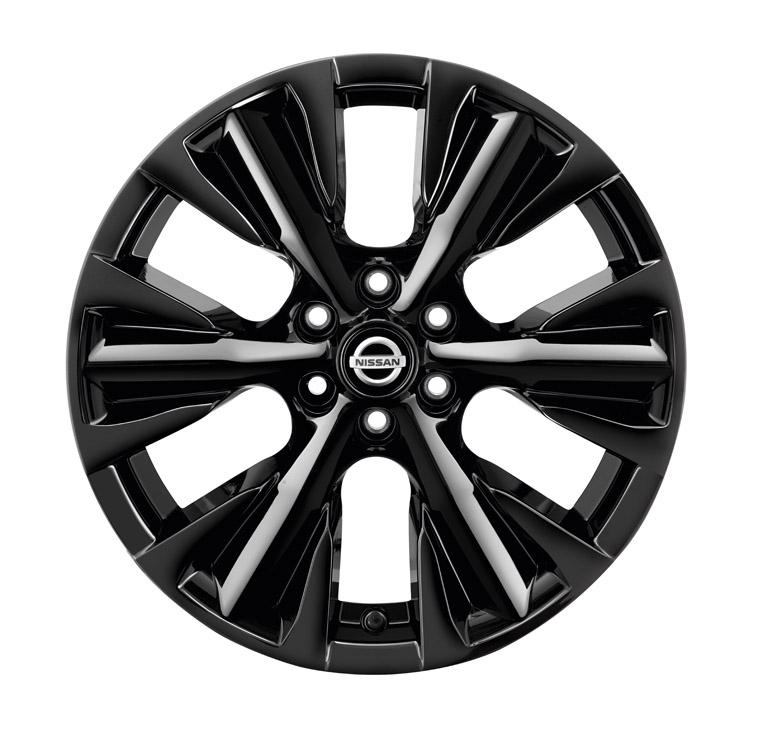 18" Alloy Wheel Diamond Cut + Center Cap - Black